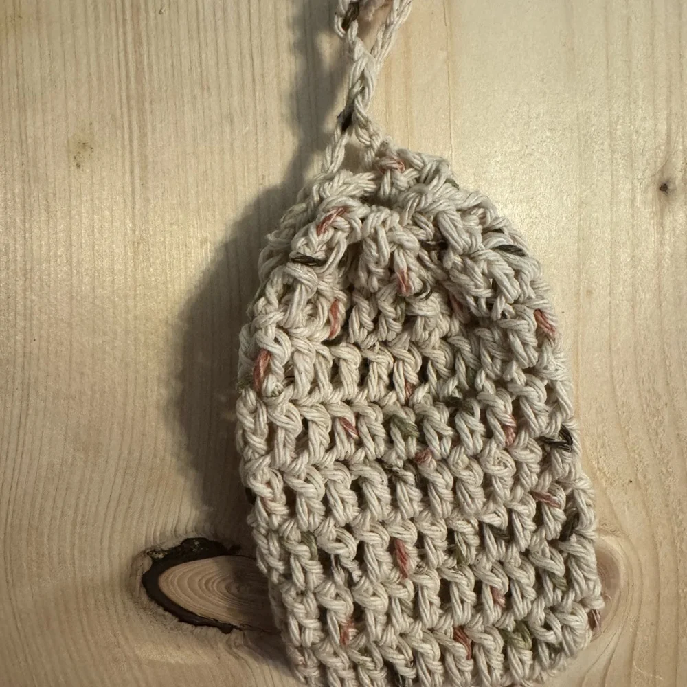 Handmade Cream Crochet Soap Holder